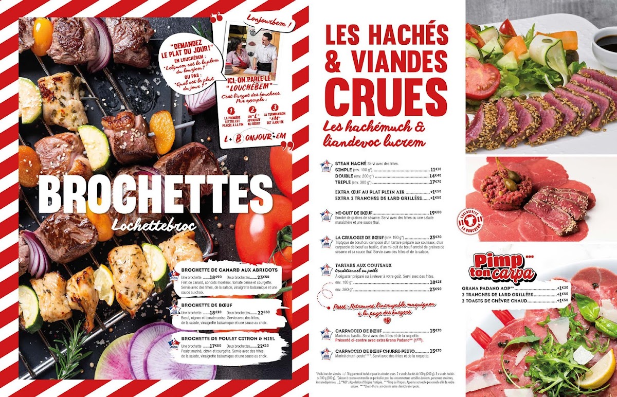 Menu Restaurant La Boucherie-7