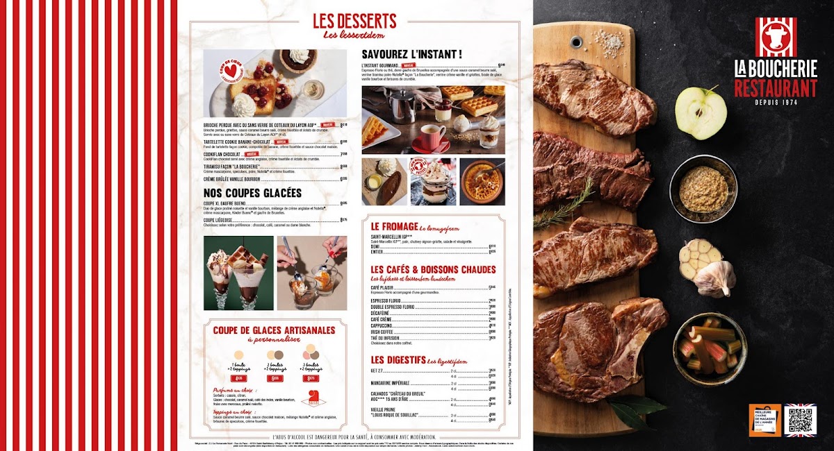 Menu Restaurant La Boucherie-8